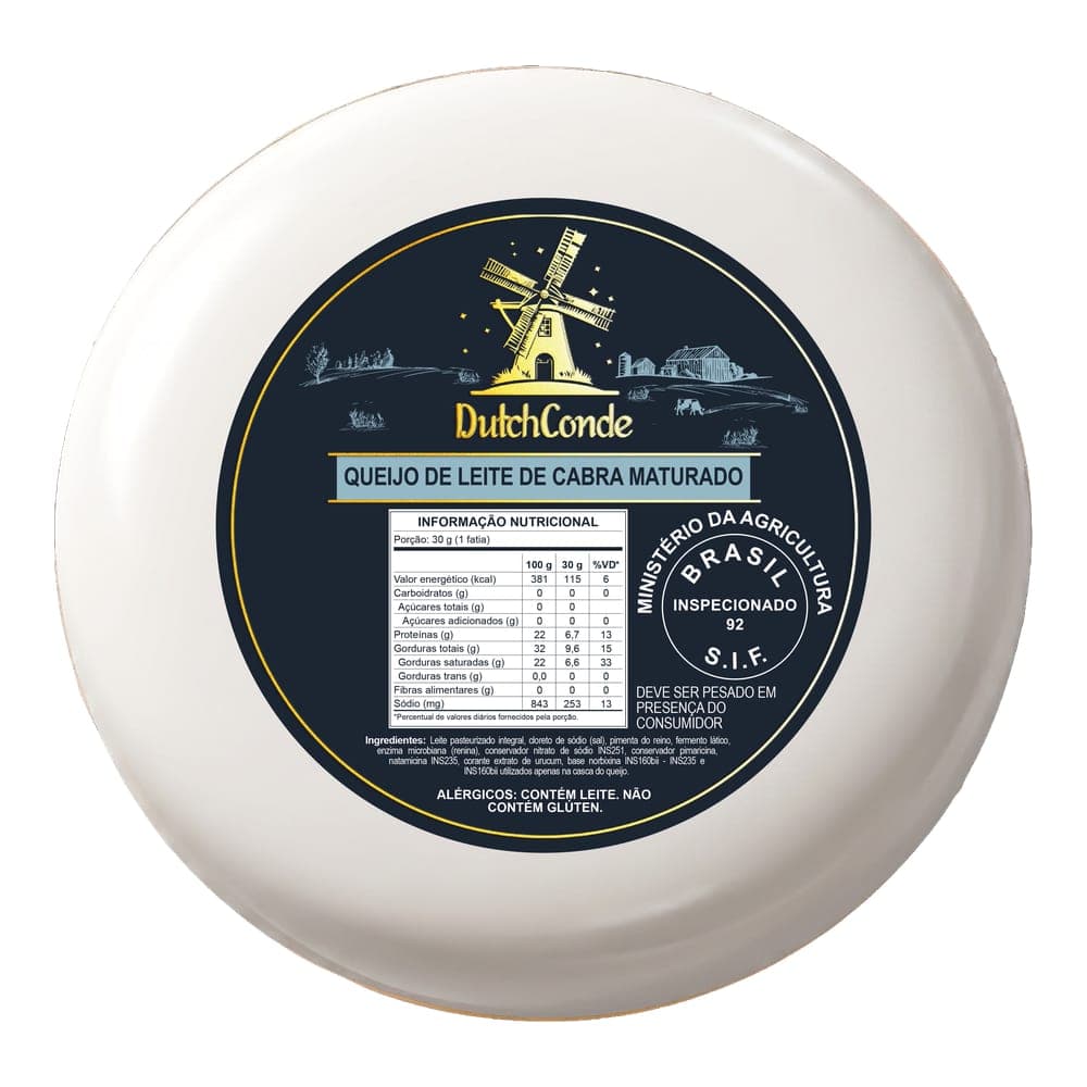 QUEIJO GOUDA ERVAS MEDITERRANEO PEÇA – 5KG