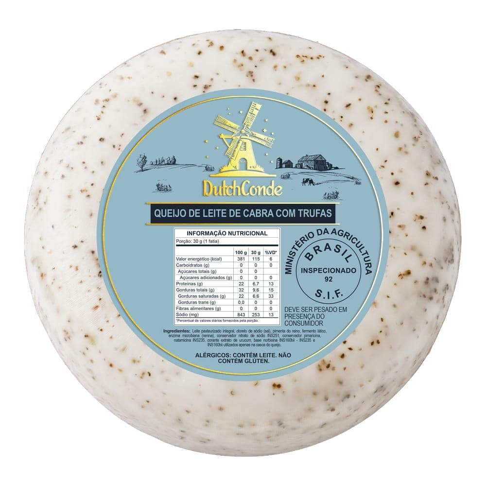 QUEIJO GOUDA ALHO NEGRO PEÇA – 5KG