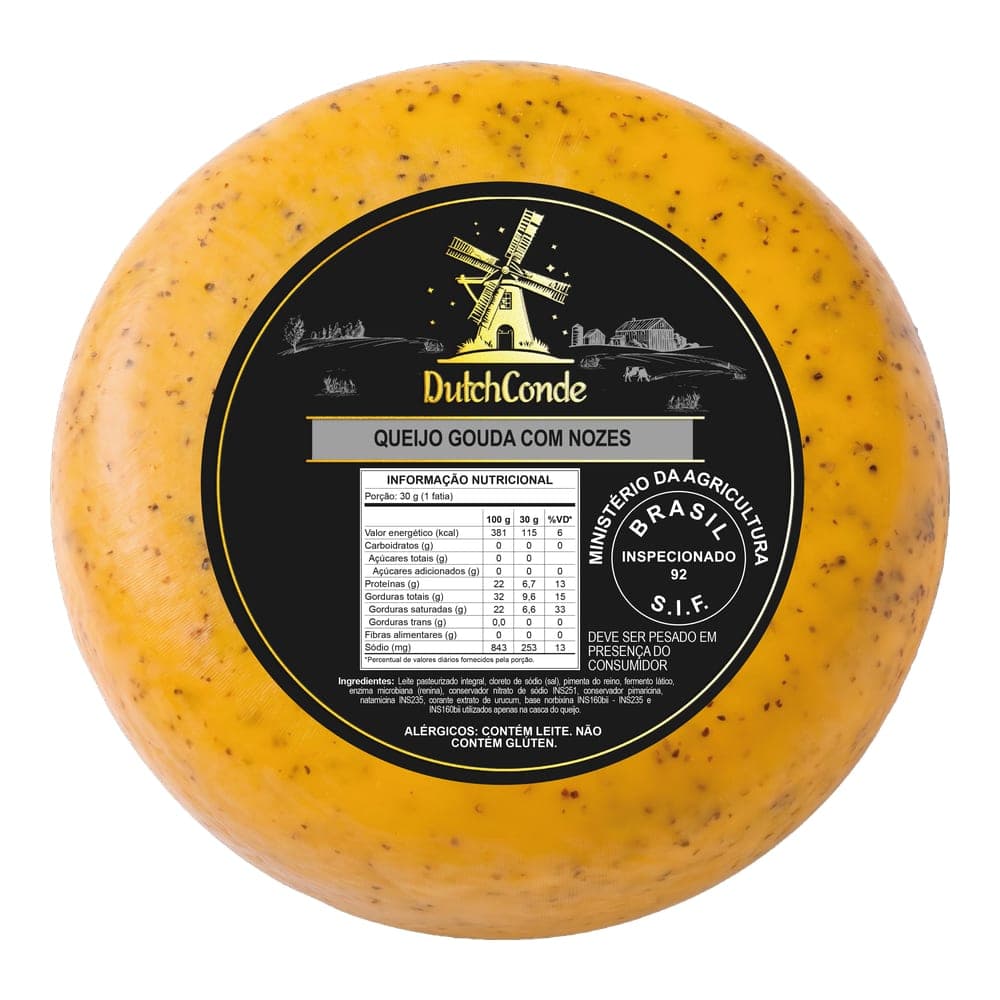 QUEIJO GOUDA CABRA TRUFAS PEÇA – 5KG