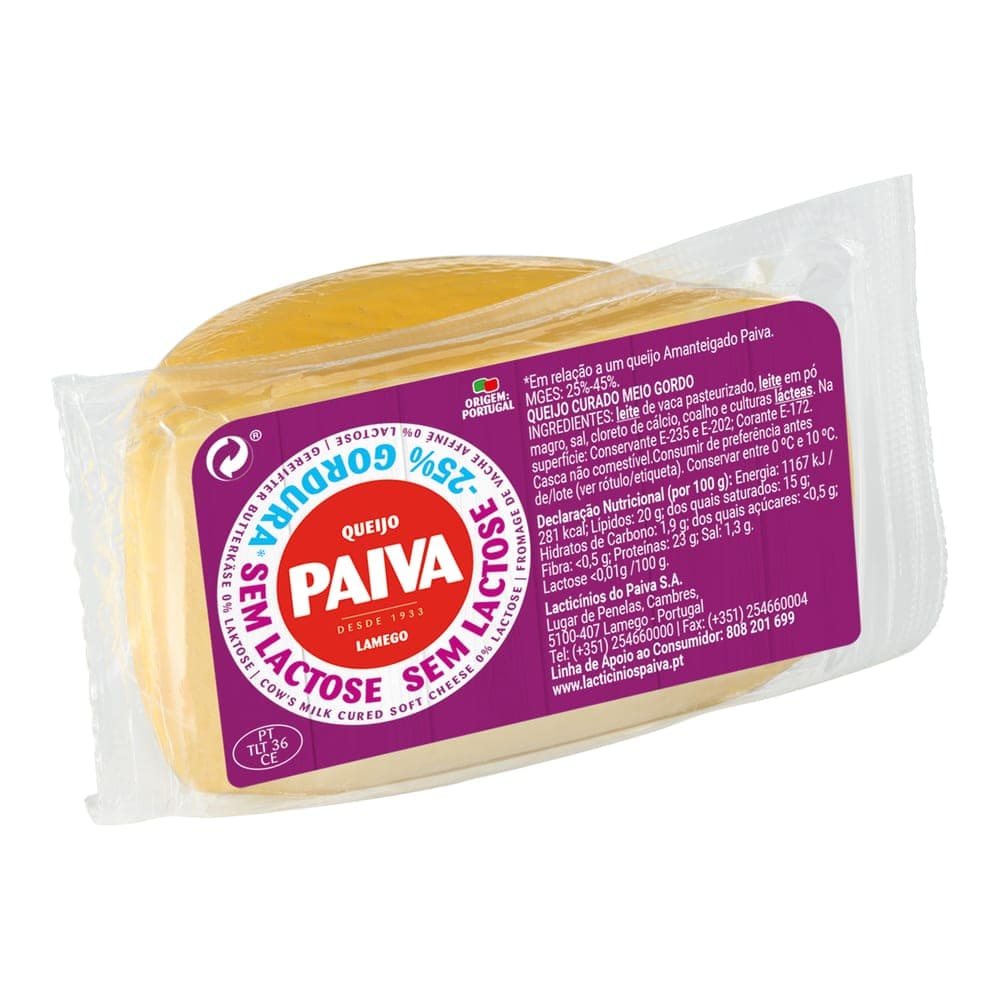 QUEIJO MATURADO AMANTEIGADO SEM LACTOSE 250 G – 12UNI