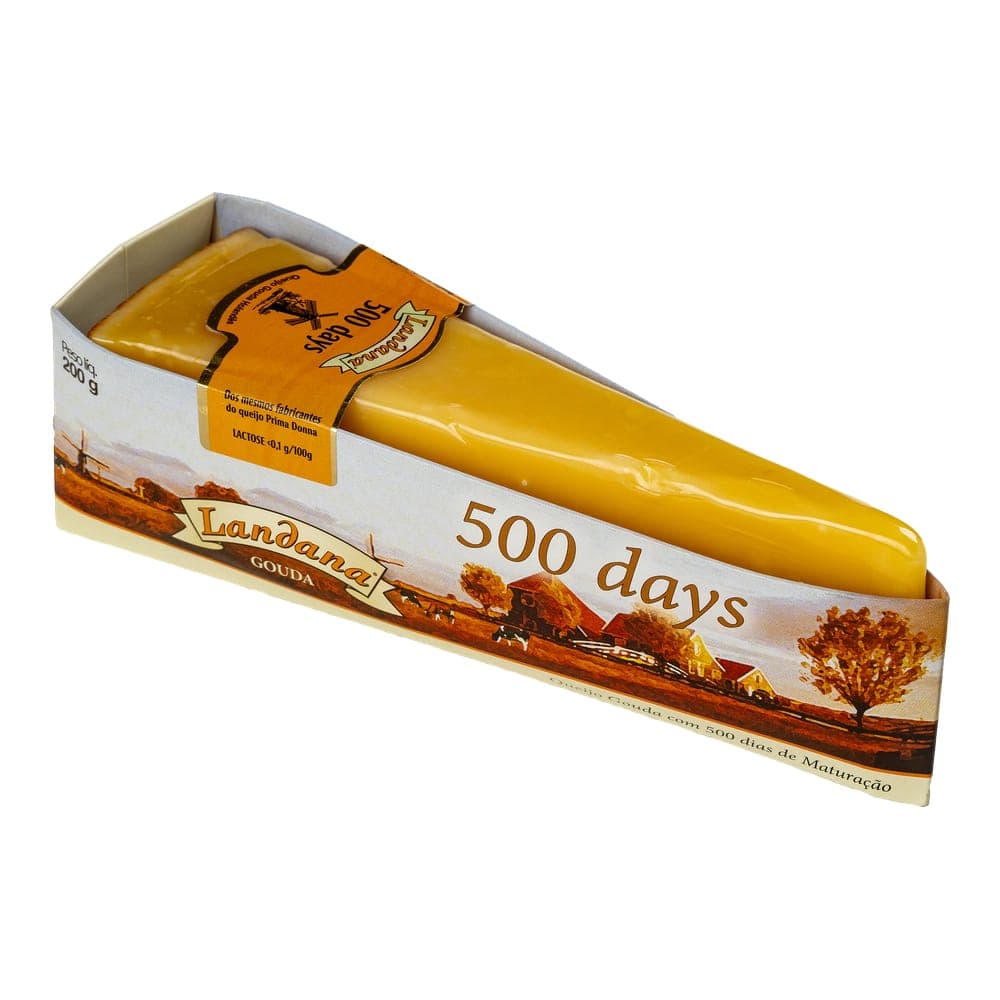 QUEIJO GOUDA MATURADO LANDANA 500 DAYS 200G – 10UNI