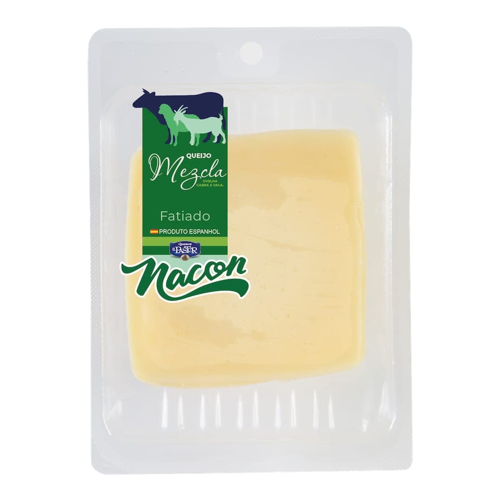 QUEIJO MEZCLA OVELHA CABRA VACA FATIADO 100G – 12UNI