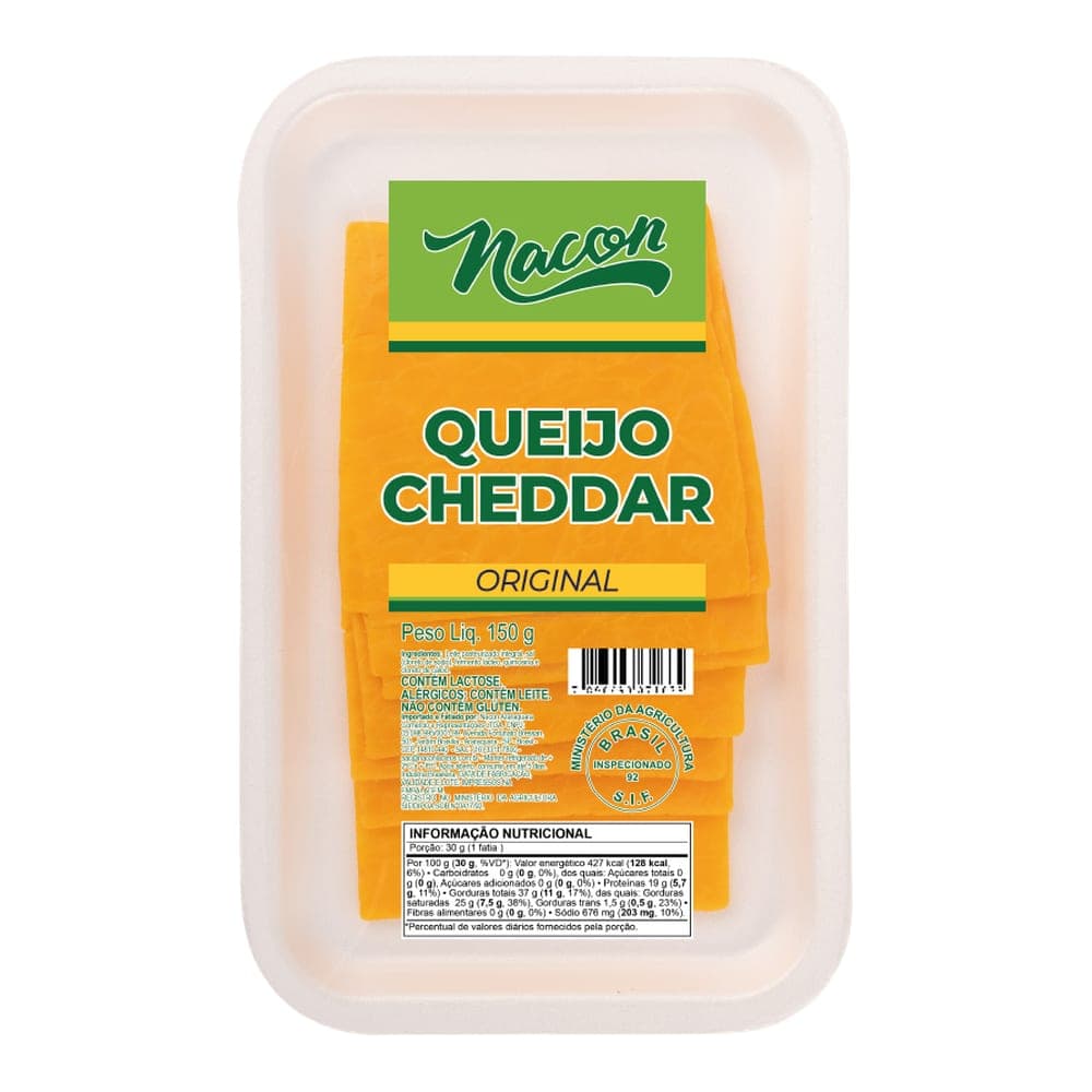 QUEIJO CHEDDAR EMBORG FATIAS 150GRS – 12UNI