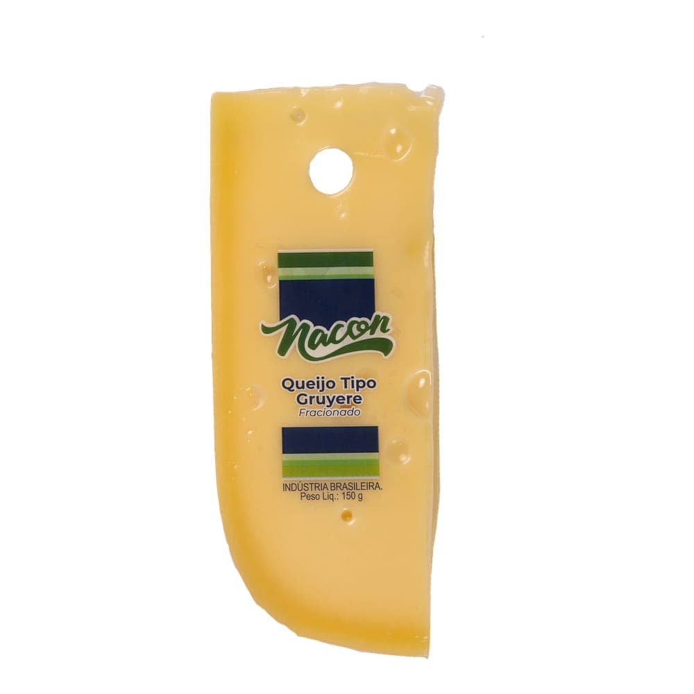 QUEIJO GRUYERE NACON FRAÇÃO - 150G – 10UNI