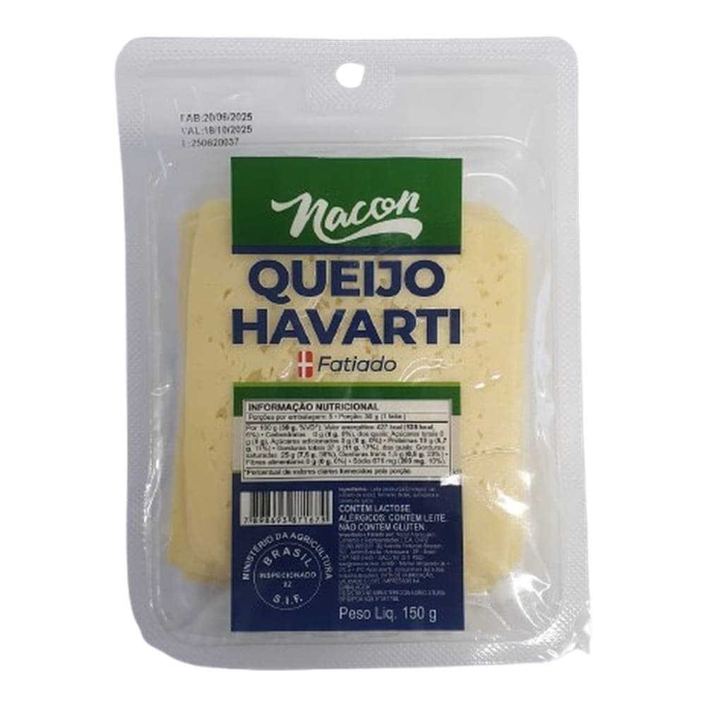 QUEIJO HAVART FATIAS 150G – 12UNI