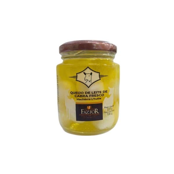 QUEIJO DE CABRA NATURAL 220G FAZFOR – 12 UNI